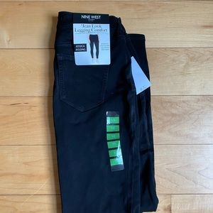 Black jeggings, skinny jeans, Nine West size 10